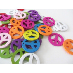 Holz Anhänger PEACE